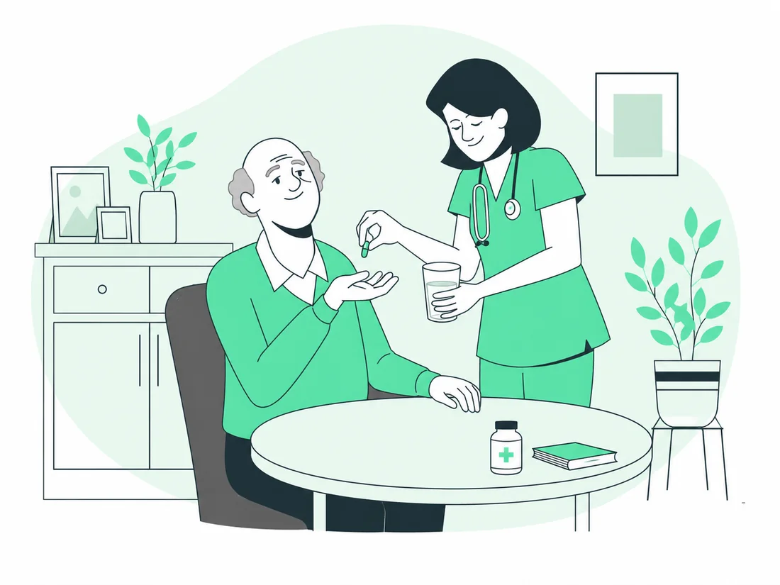 Organização de medicação e hidratação